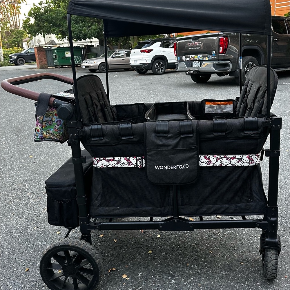 Wonderfold Black Stroller Wagon